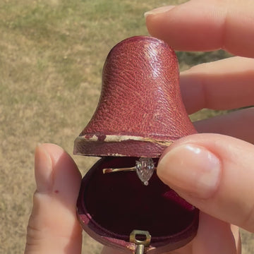 old pear cut diamond